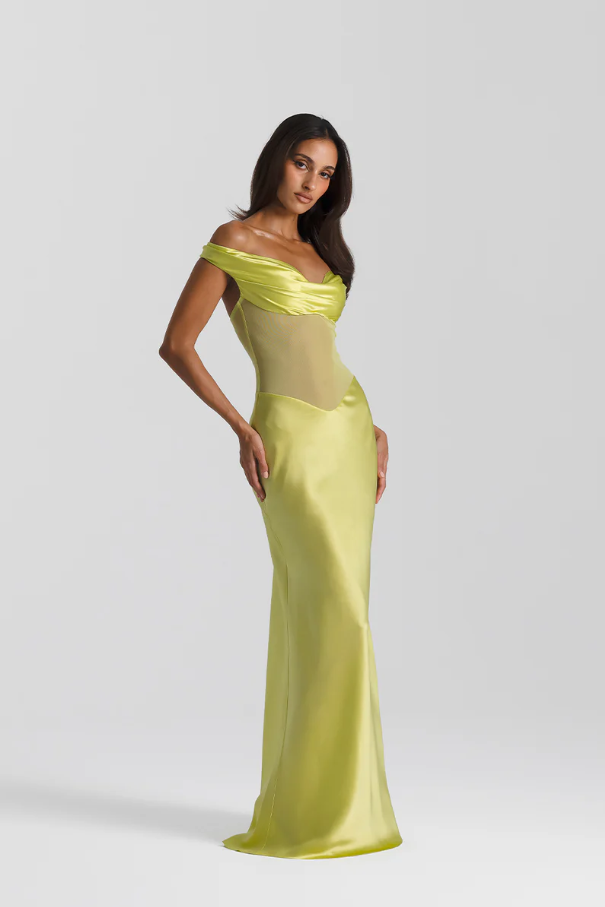 Natalie Rolt Gwenyth Gown -Yellow Chartreuse photo 3