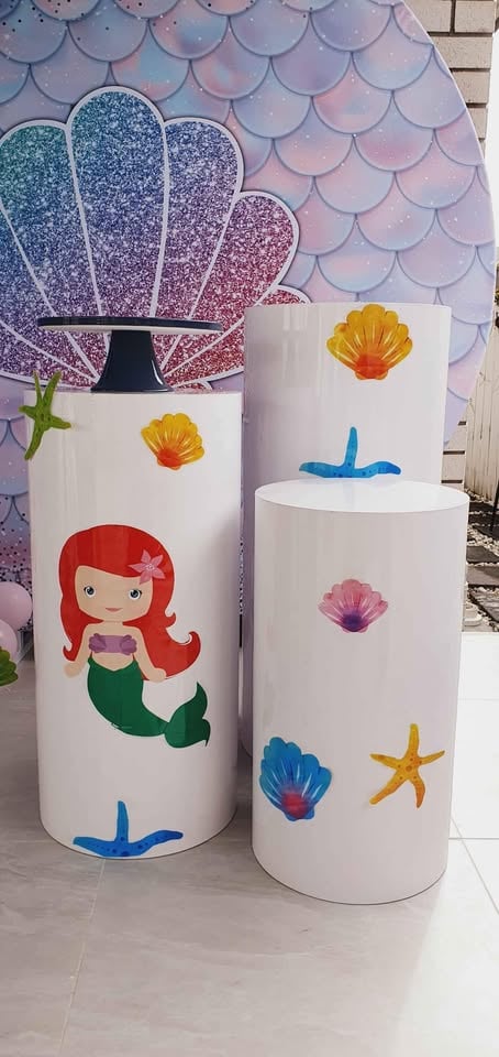 Party Hire Birthday Decoration Cake Smash White Plinths/Pillars/Cake stand photo 3