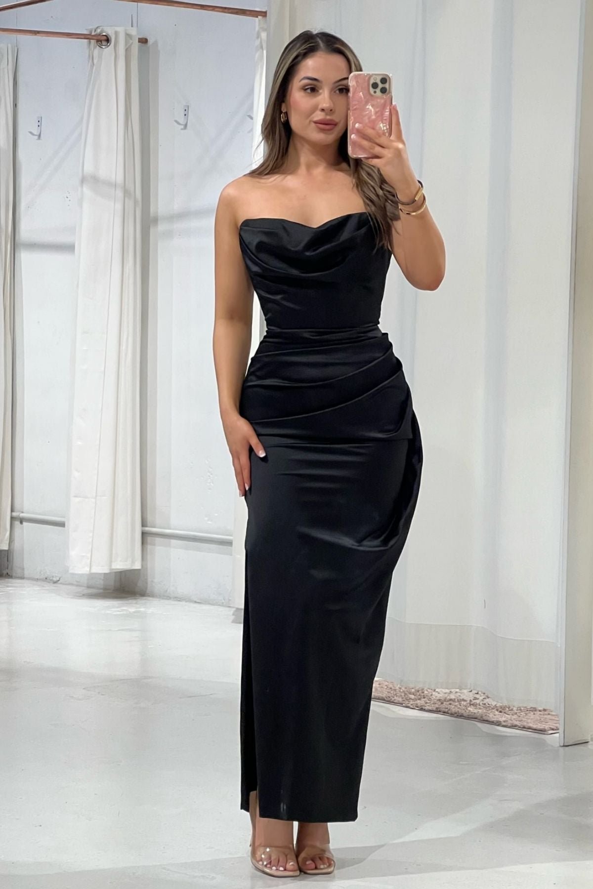 Adrienne Corset Maxi in Black photo 2