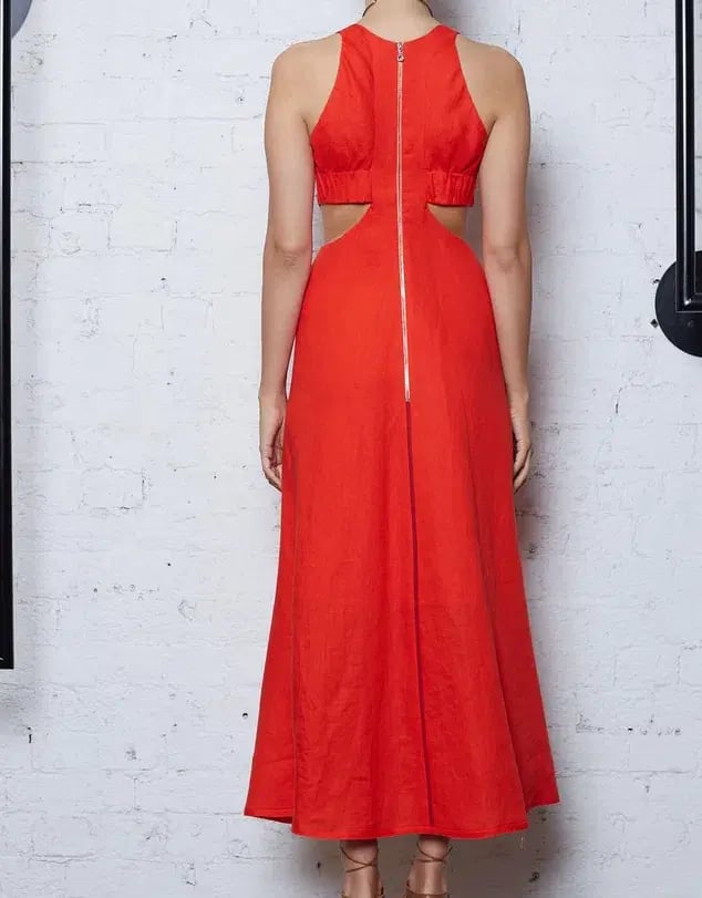 Kitx Faithful Love Midi Dress Red Size 8 / S photo 4