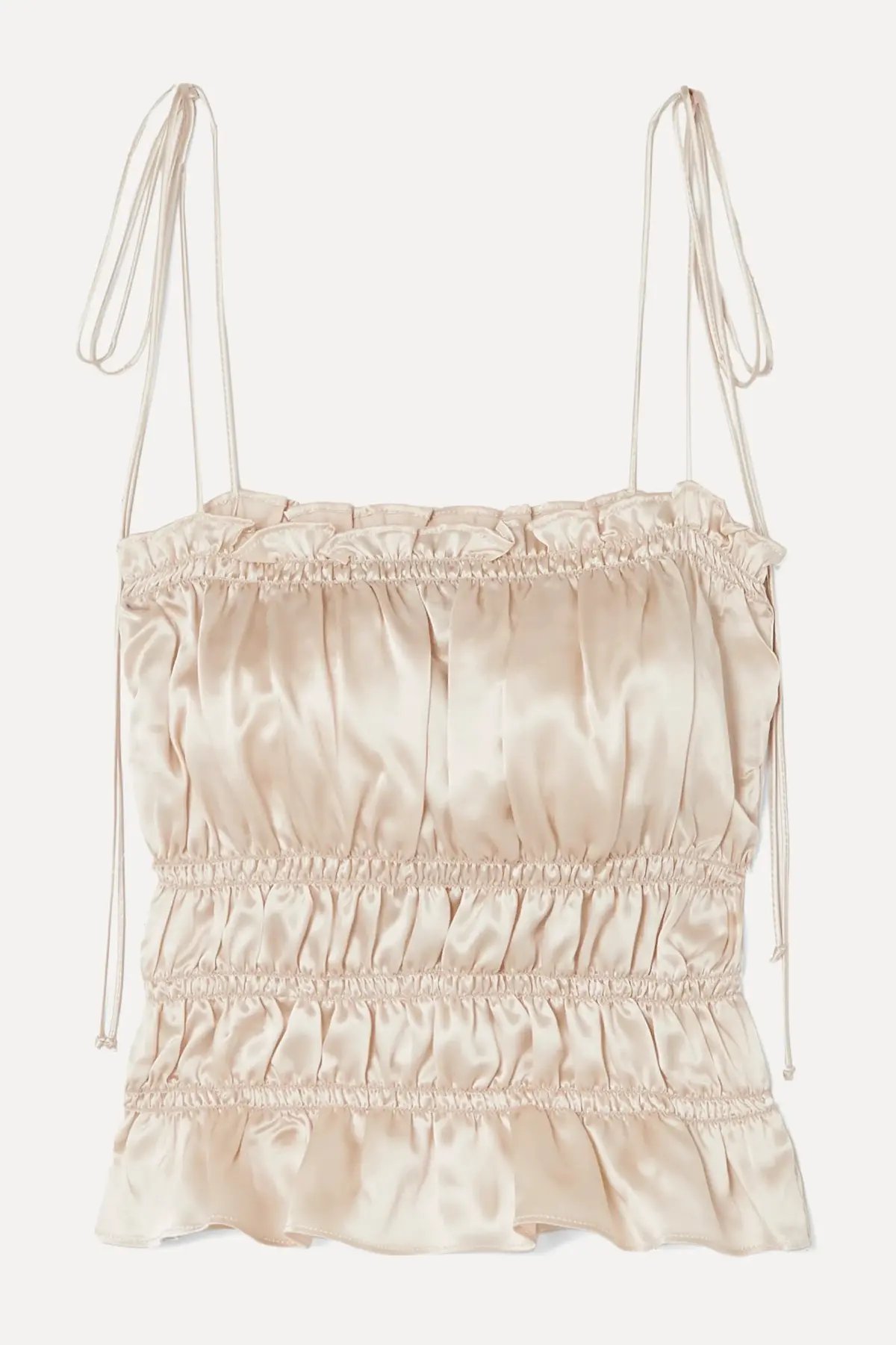 Reformation Viviana Top Cream Size AU 6 photo 4