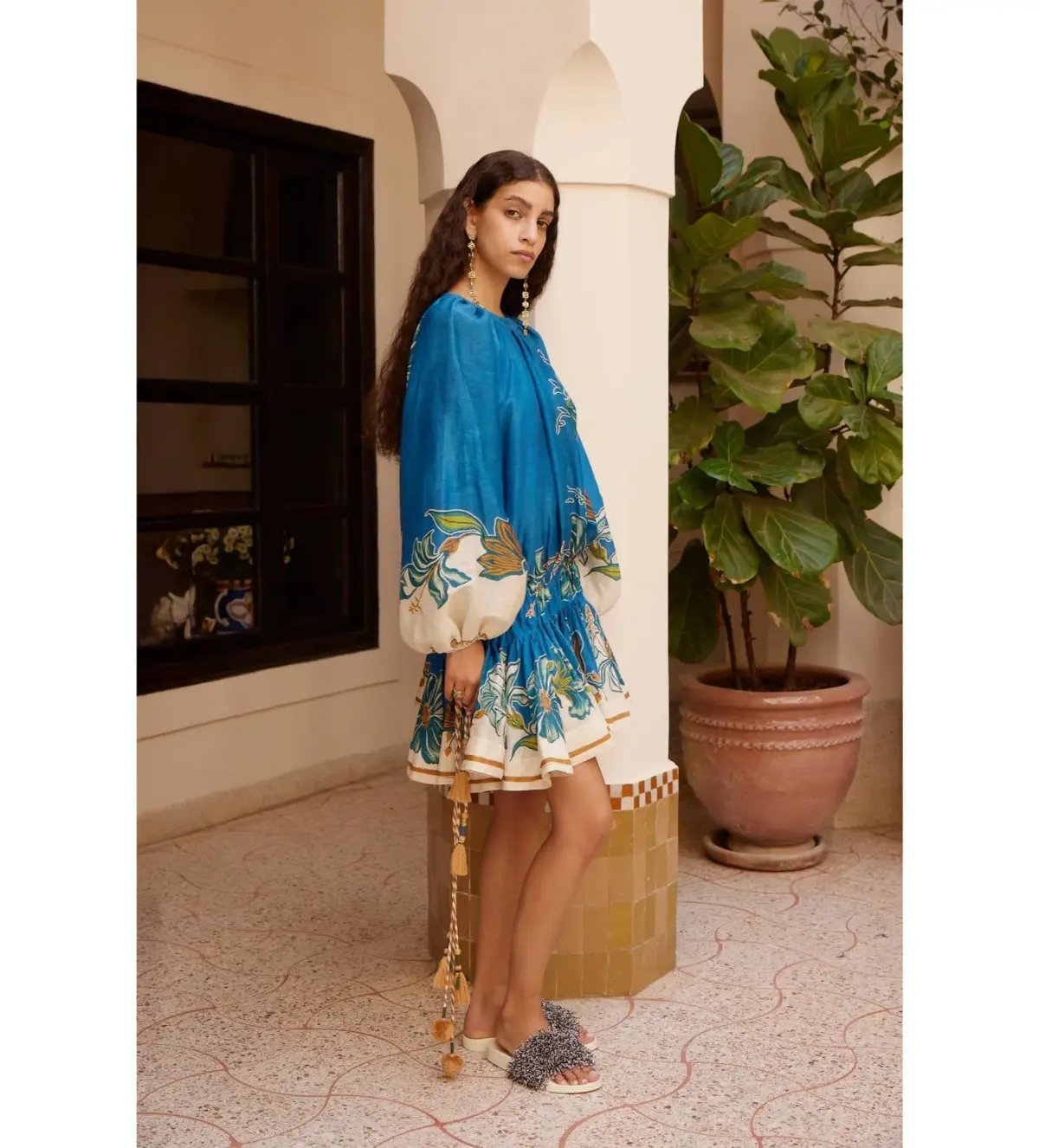 Alemais Luda Mini Dress in Blue Size AU6 photo 2