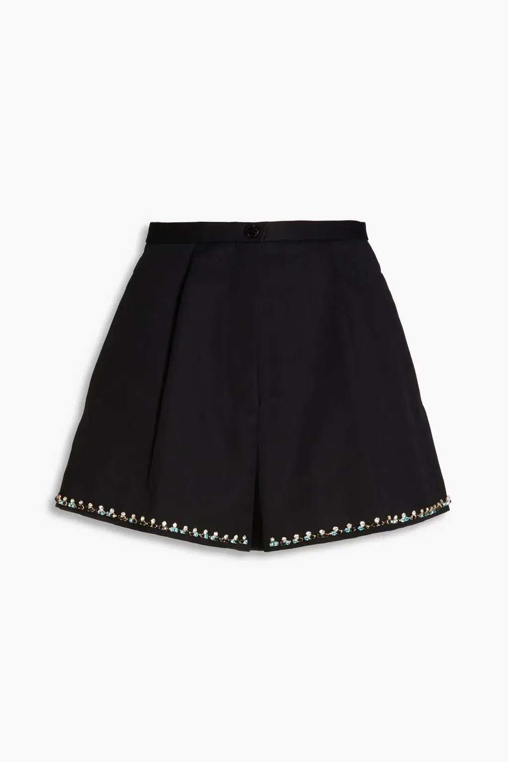 Sandro Fluro Satin Crop Pink, Effie Shirt Pink and Java Embellished Twill Shorts Black Size 8 photo 6