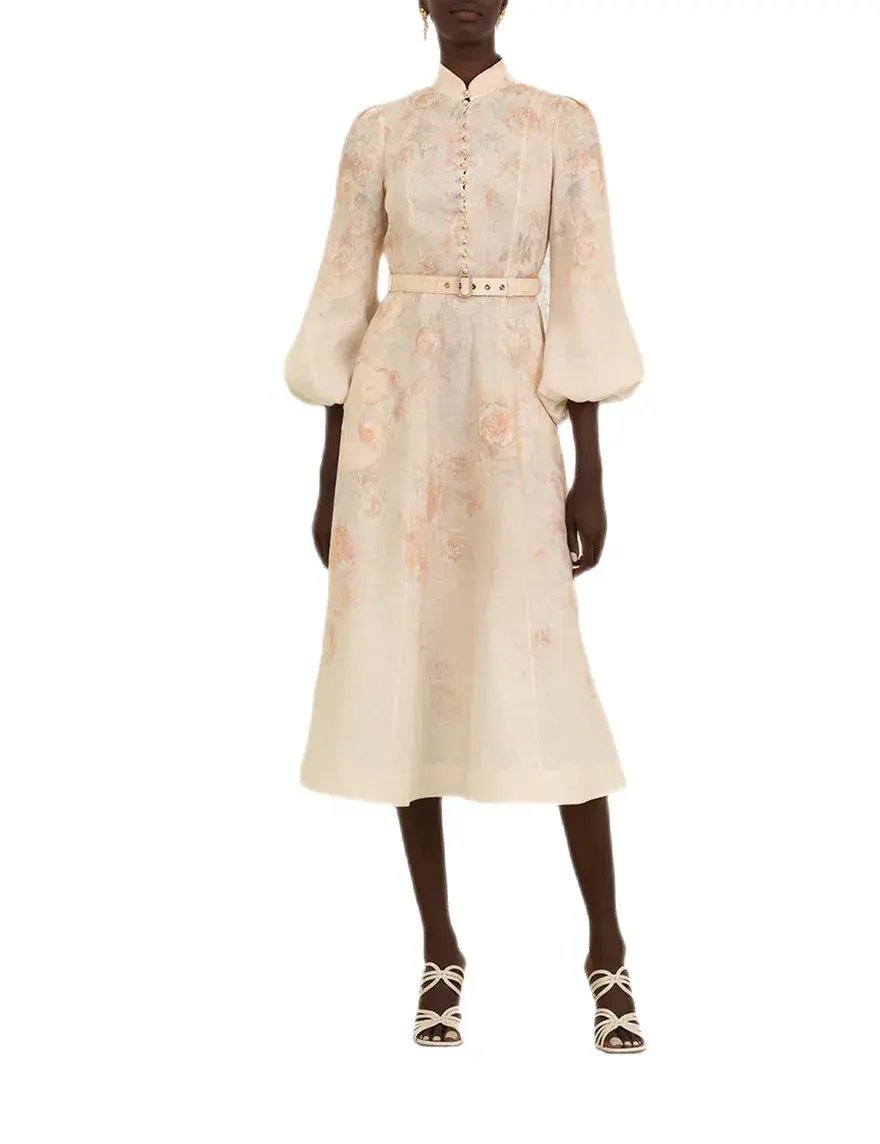 Zimmermann Crush Buttoned Midi Dress Size 4/AU16 photo 6