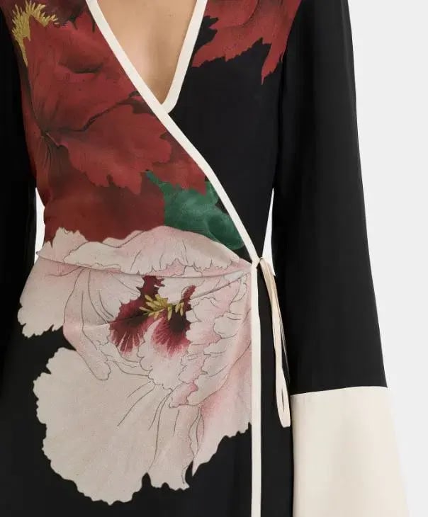 Sir The Label Florian Wrap Shirt Dress Floral Size 4/AU 14 photo 2
