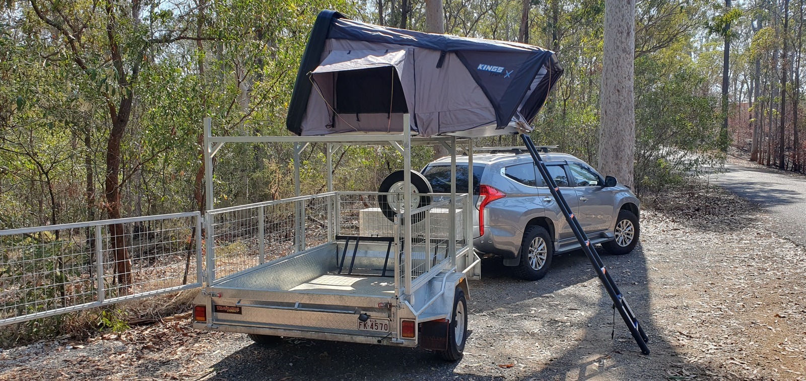 Dirt bike trailer and RTT photo 3
