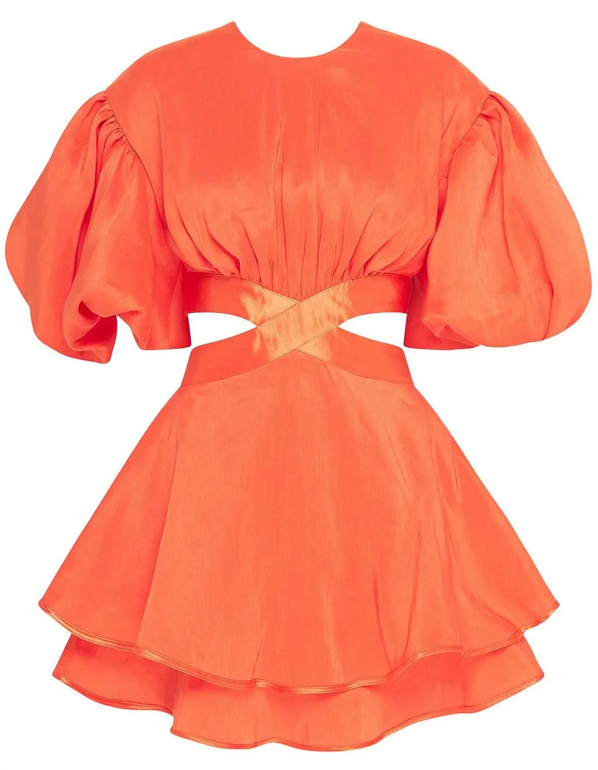 Aje Gracious Mini Cut Out Dress in Orange Size 6 photo 6