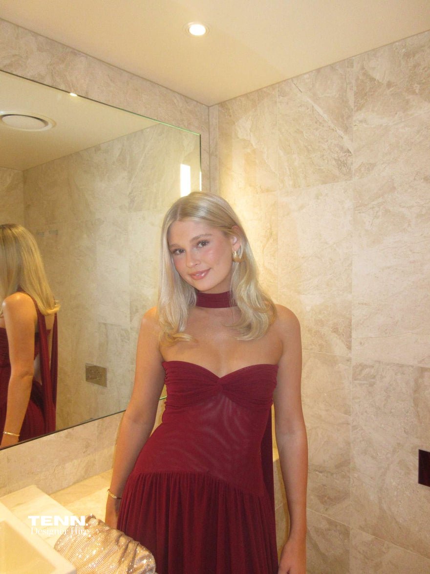 Raphaella Santana Ophelia Dress - Burgundy photo 3