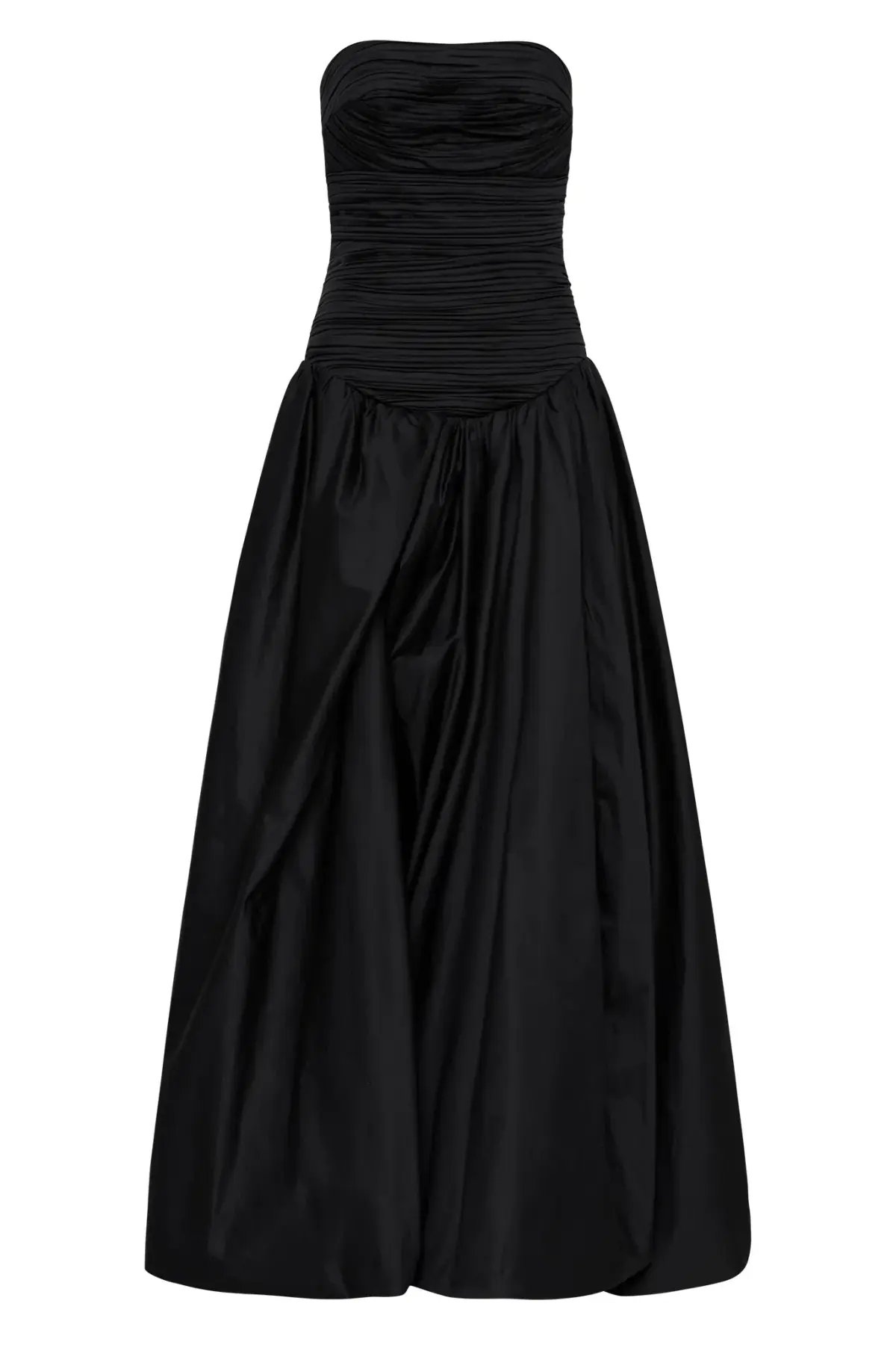 Aje Violette Bubble Hem Maxi Dress Black Size 8 photo 6