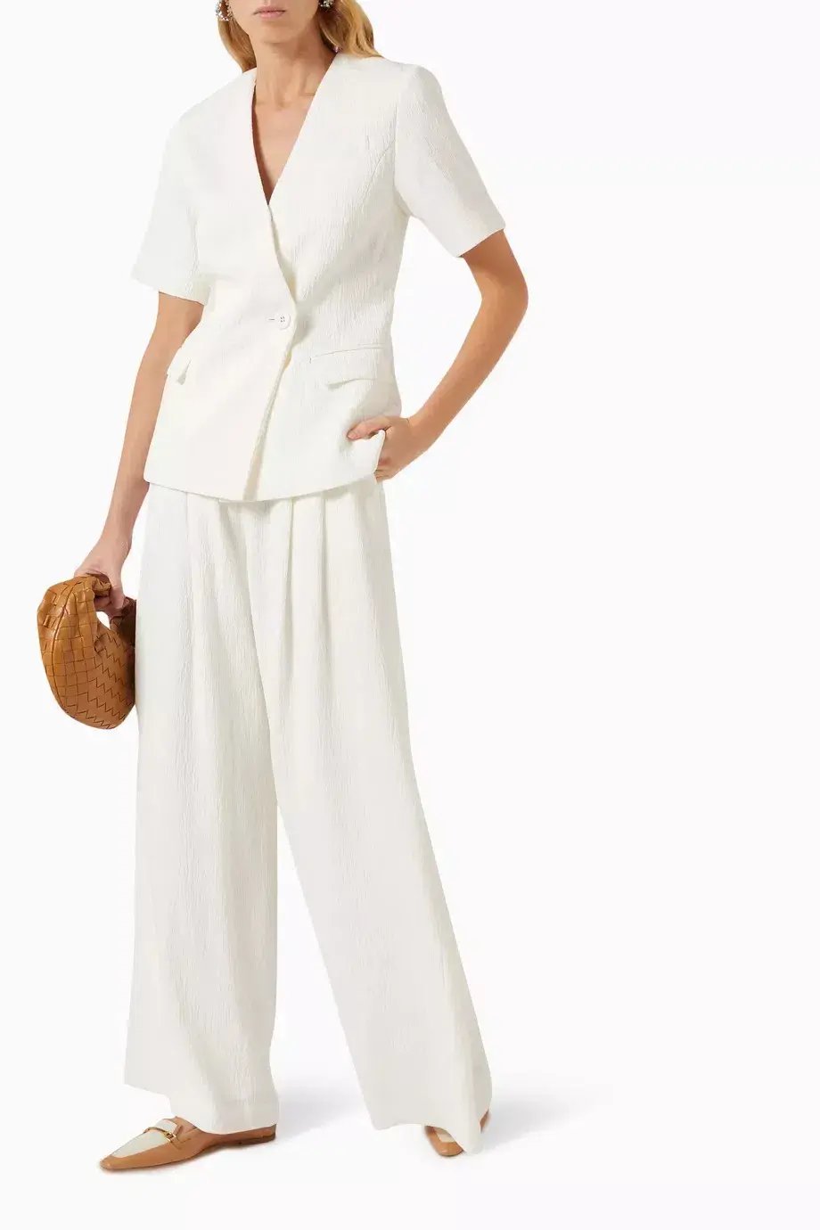 Anna Quan Kathleen Jacket And Matteo Pants Set In Carta 6 photo 4