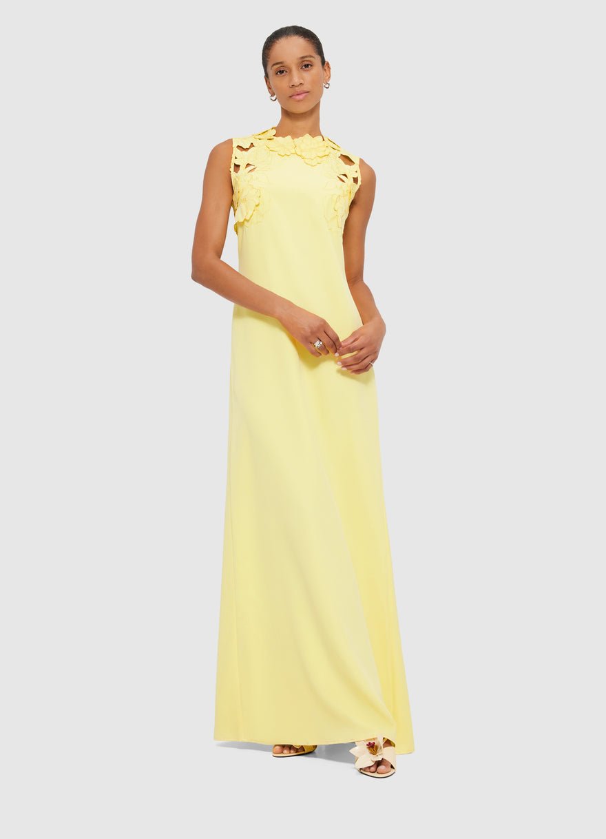 Leo Lin Solene Applique Maxi Dress photo 5