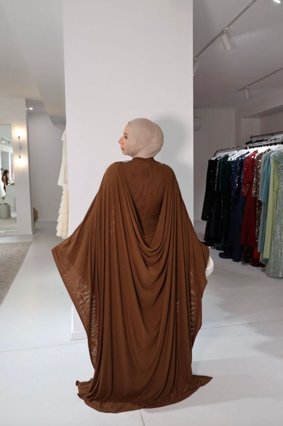 ALUYA MESH DRAPED CAPE BY BBXBRAND BROWN photo 9