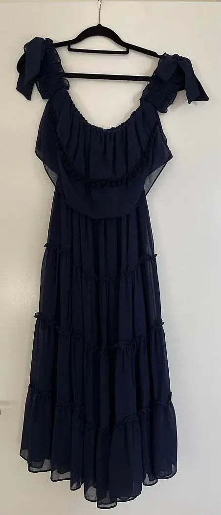 MISA Los Angeles Micaela Dress in Navy size XS photo 3