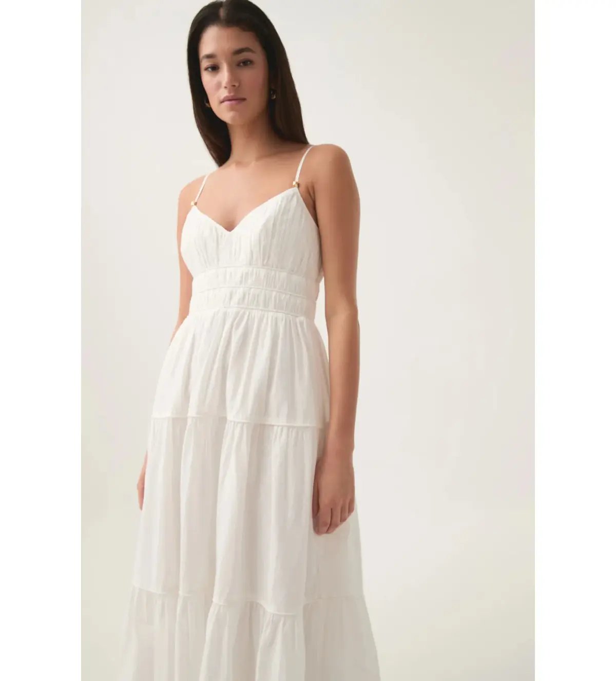 Aje Pendulum Maxi Dress Ivory Size AU 10 photo 2