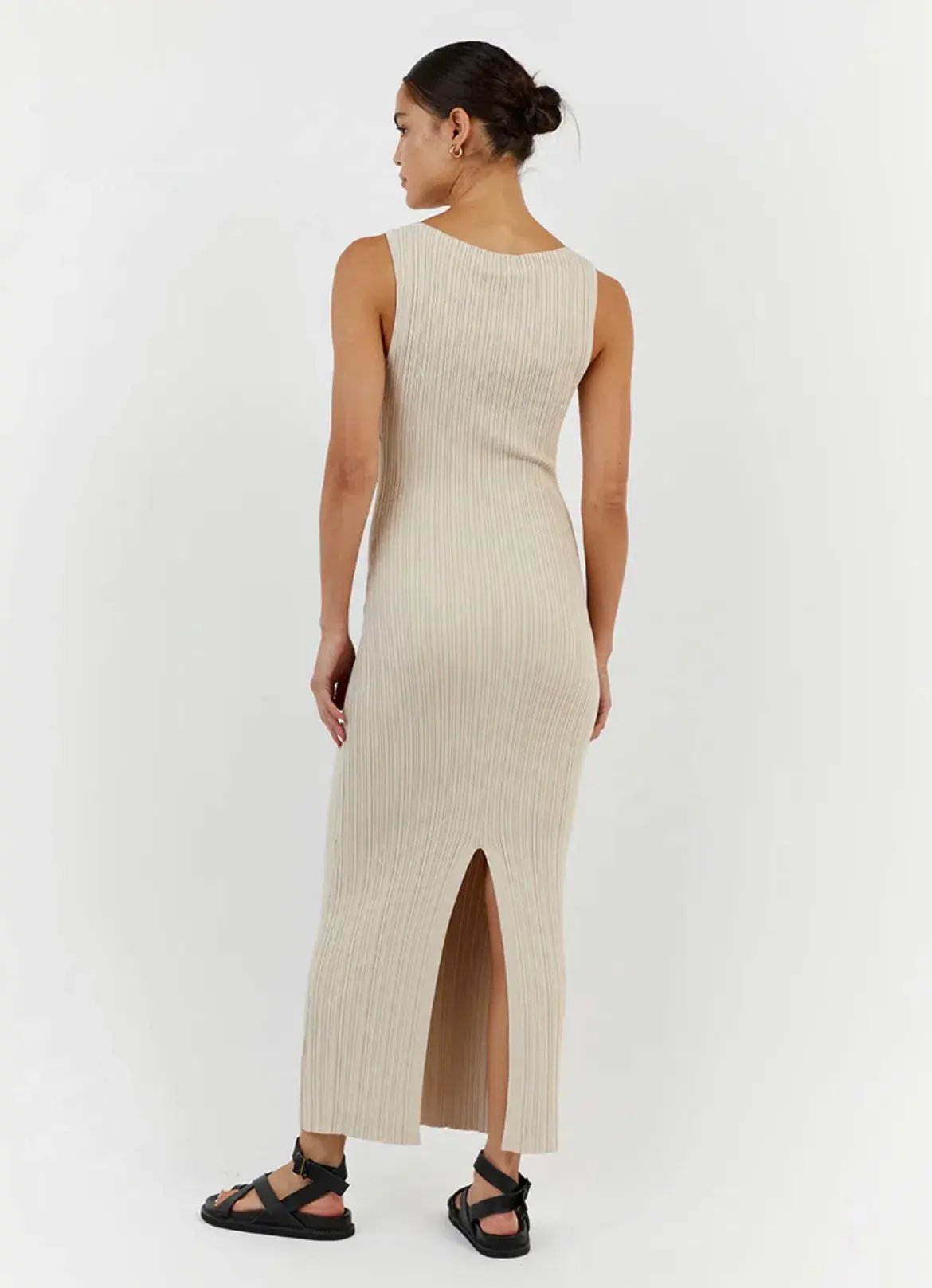 Dissh Sienna Stone Midi Dress Beige Size XS / AU 6 photo 3