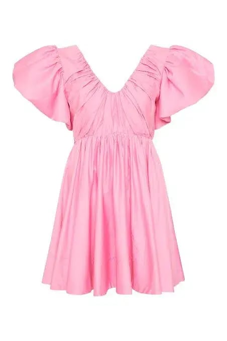 Aje Gretta Bow Back Mini Dress Ballet Pink Size AU 8 photo 6