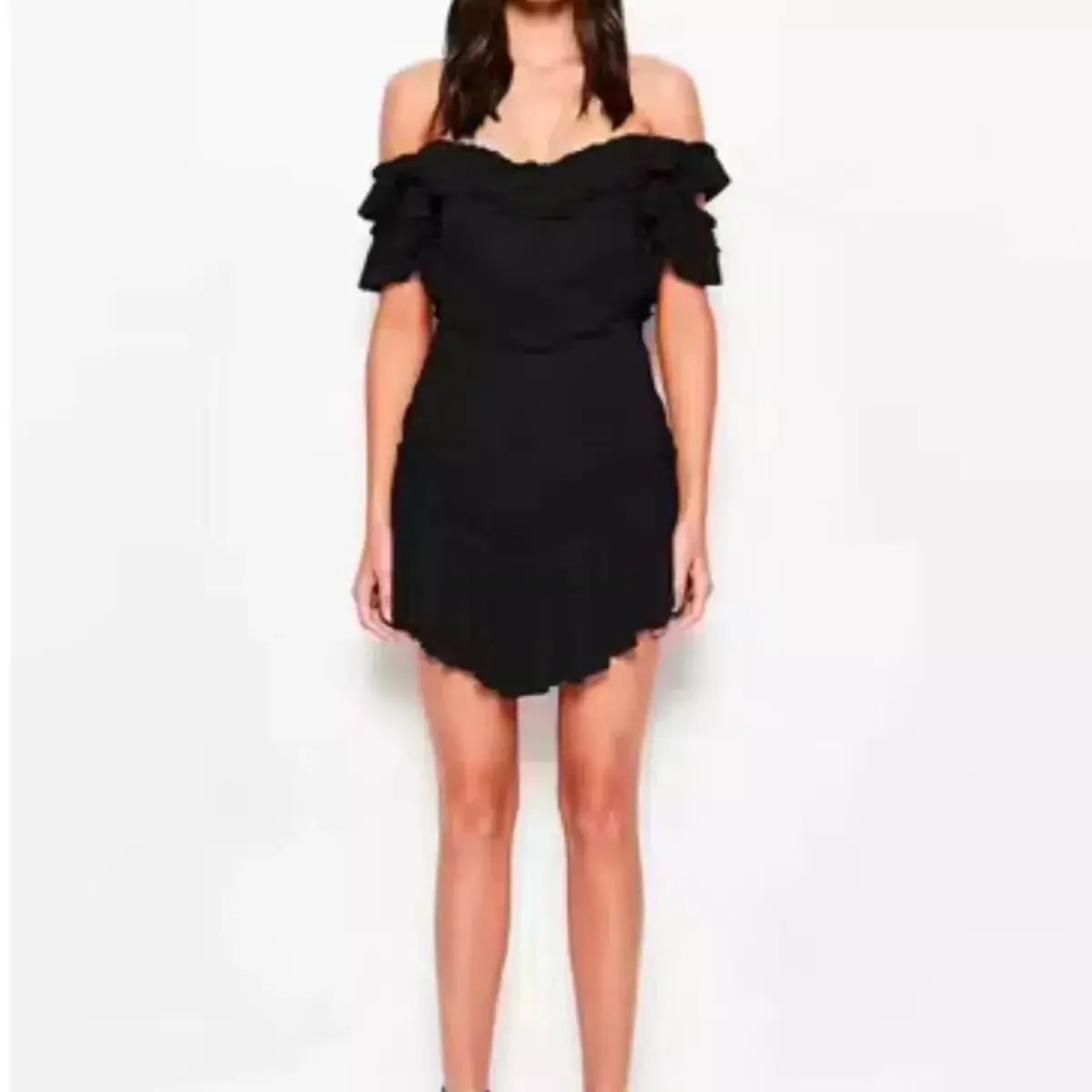 Alice McCall Lace Lovebirds Off The Shoulder Mini Dress Black Size 8 photo 2