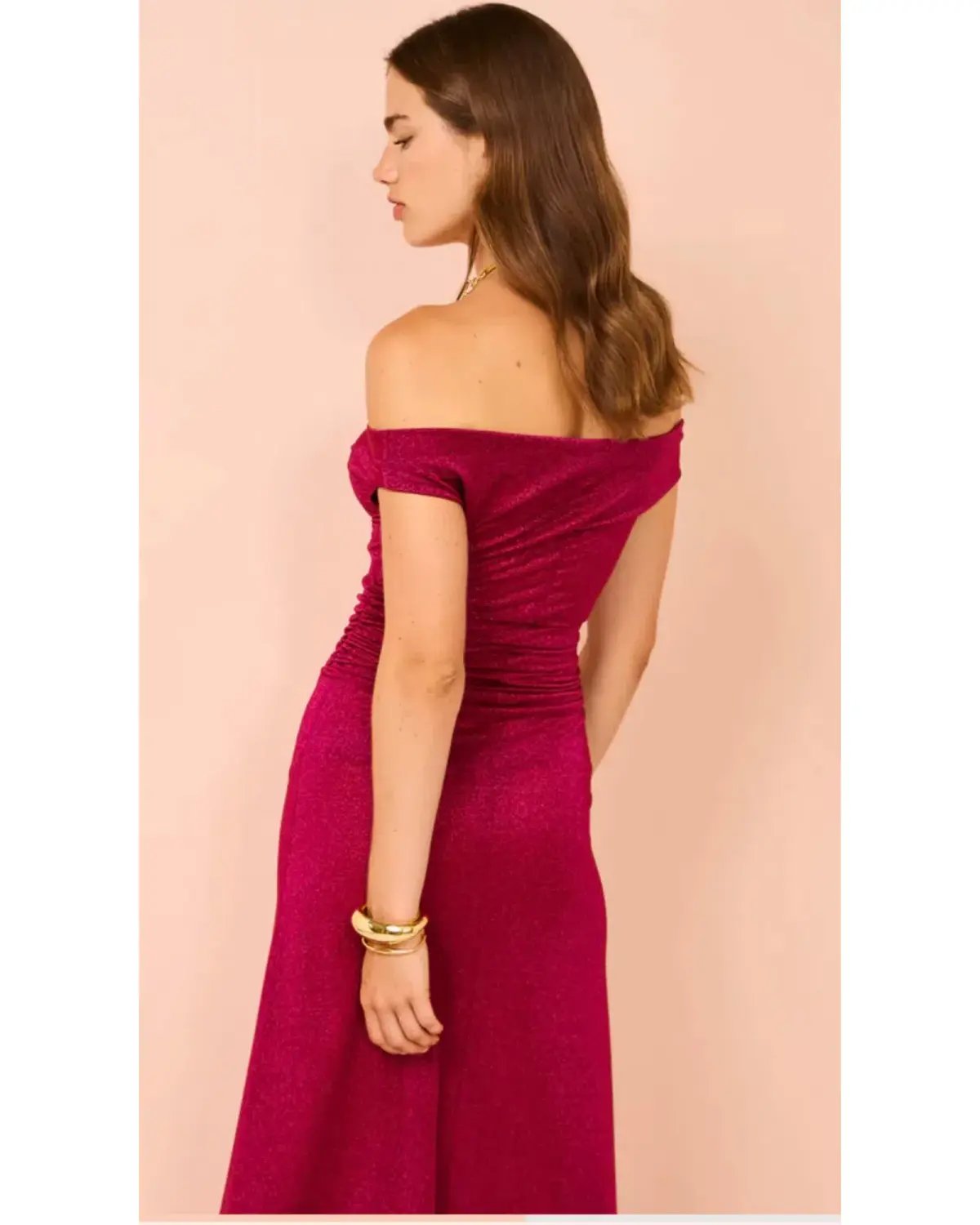 Dominique Healy Vera To The Floor Dress Red/Pink Size AU 8 photo 3