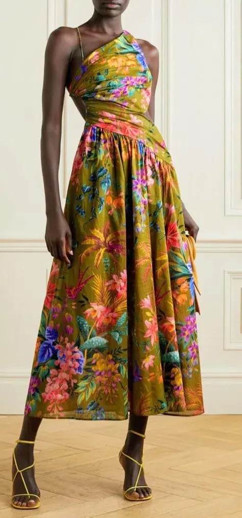 Zimmerman Tropicana Asymmetric dress photo 2
