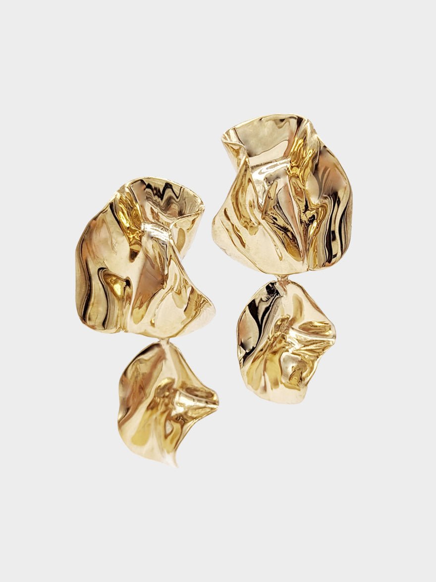 Sterling King The Fold Earrings gold photo 3
