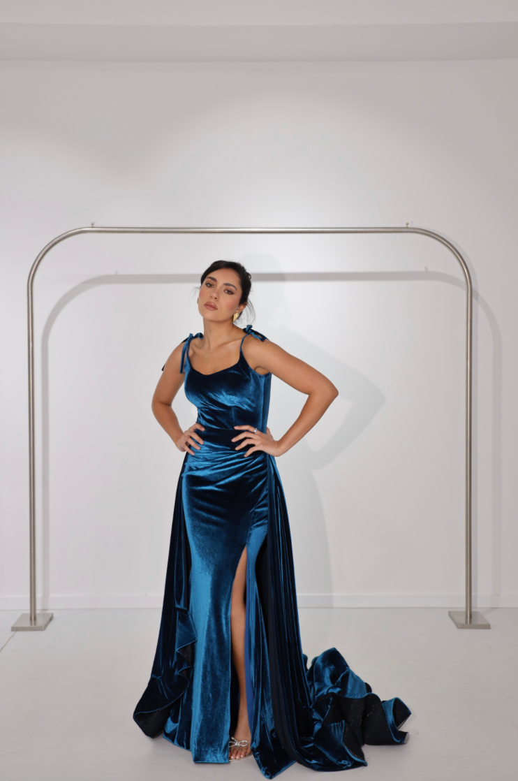MAJESTY VELVET BY WALONE TURQUOISE photo 4