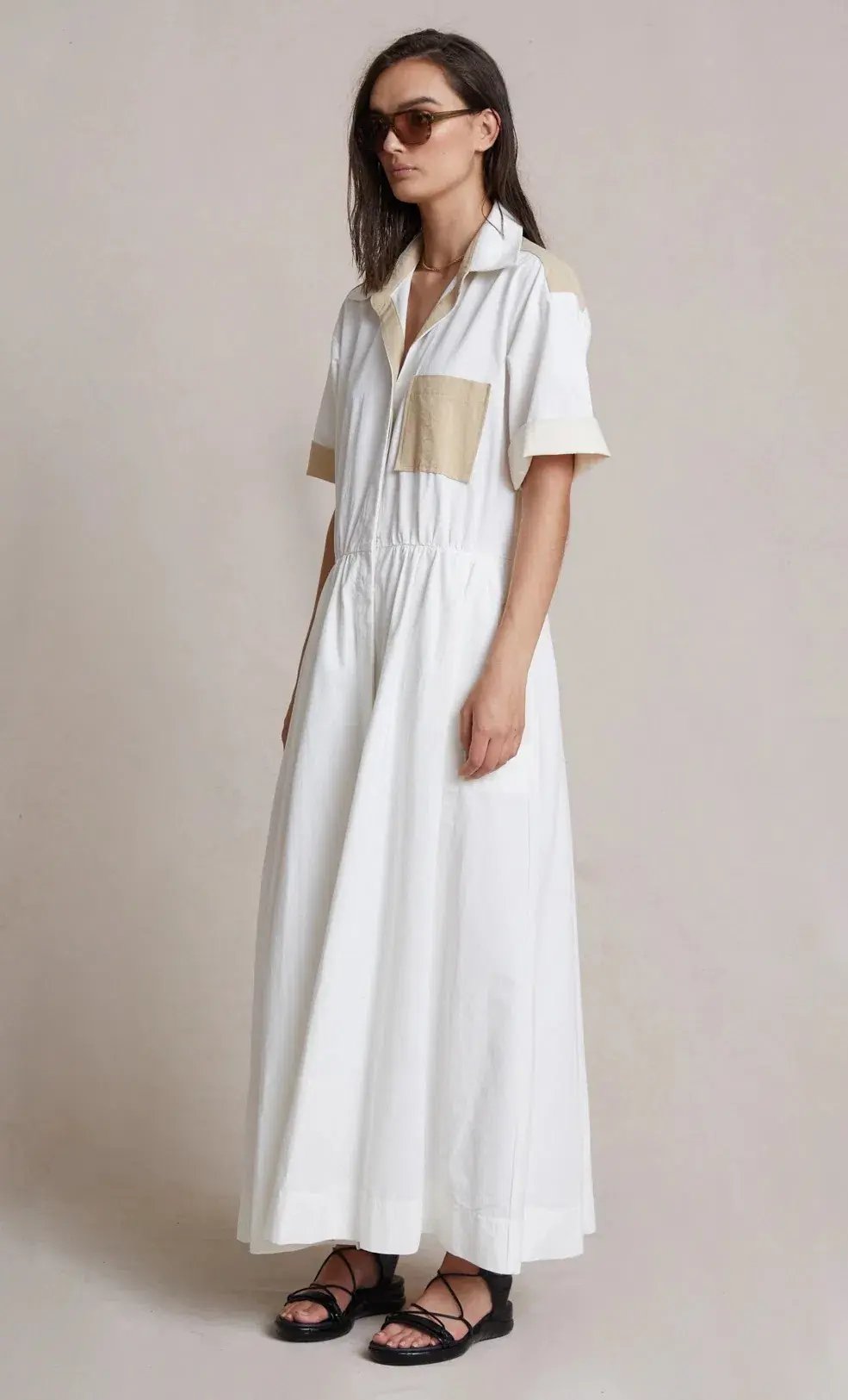 Bec & Bridge Sedona Shirt Dress White Size 10 photo 4
