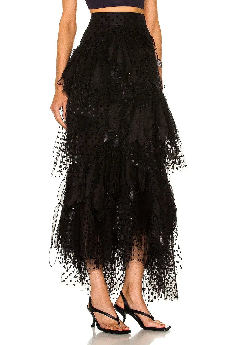 Zimmermann Rhythmic Embroidery Skirt Black Size 0/AU 8 photo 3