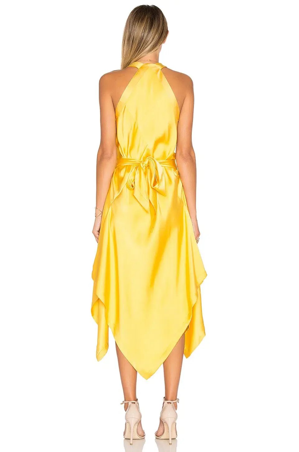KITX Fluid Drape Dress In Marigold Size 6 photo 3