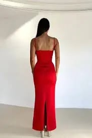 house of cb - shani dress red photo 6