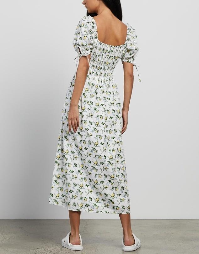 Faithfull the Brand Flora Midi Dress Bendita Floral Size 10 photo 3