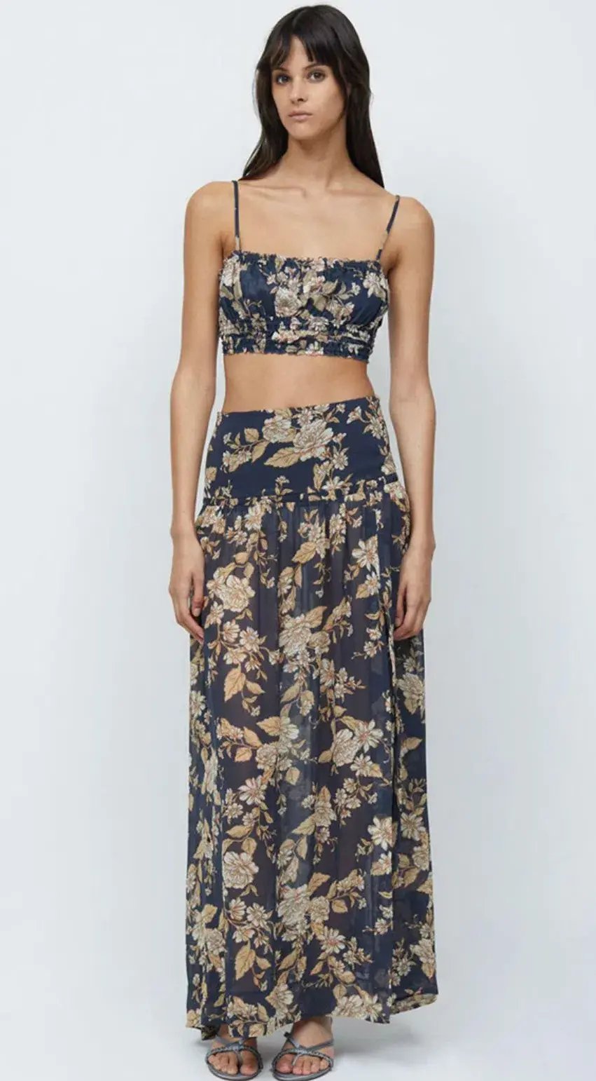 Bec & Bridge Opaline Crop Top and Maxi Skirt Set Floral Size 8 photo 2