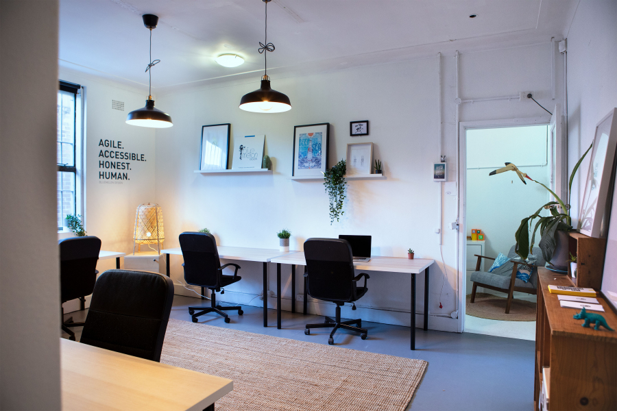 Large desk in creative co-working space photo 5