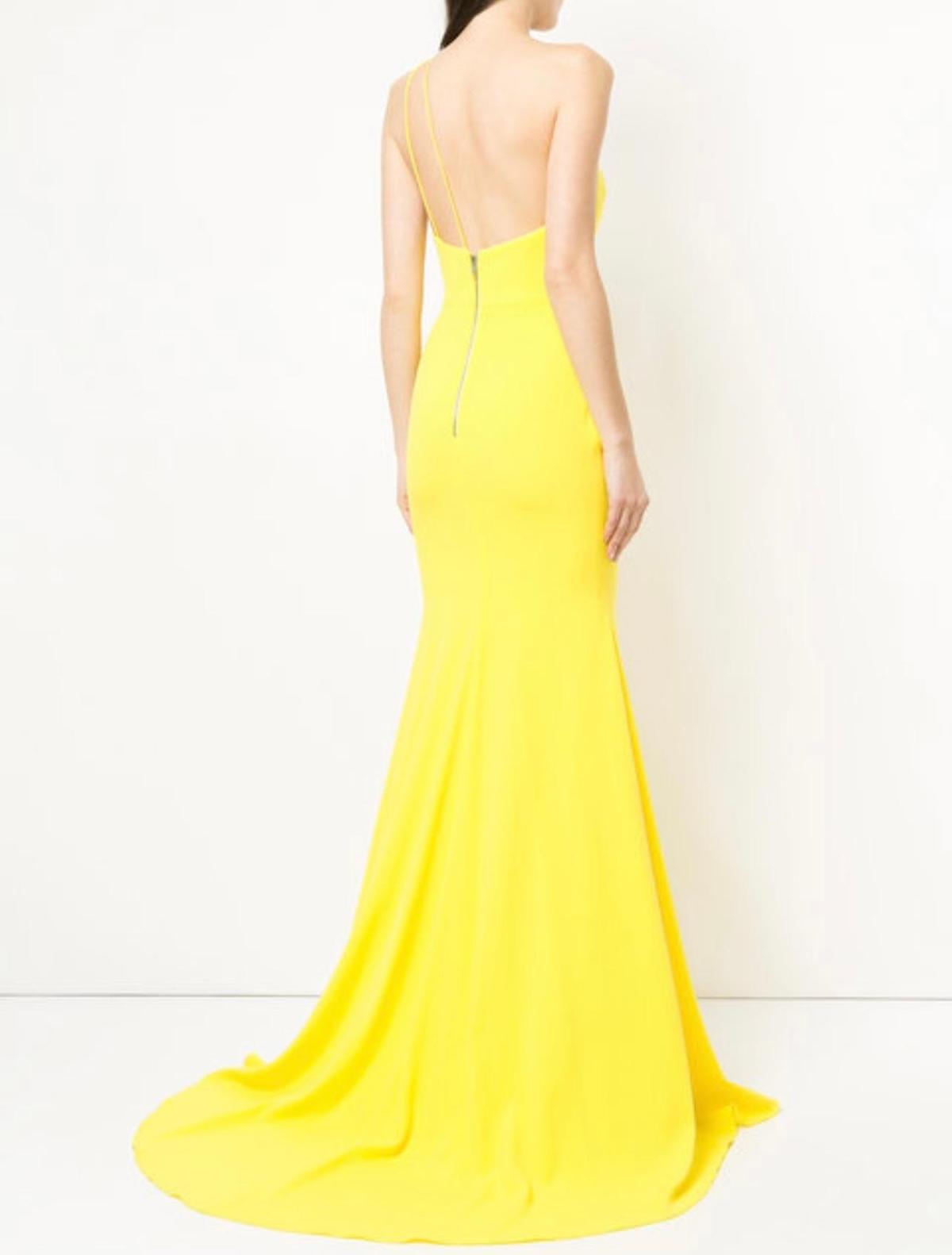 Alex Perry Serena Gown Yellow Size 8 photo 2