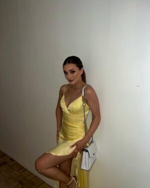 Bardot Sorella Midi Dress Yellow photo 7