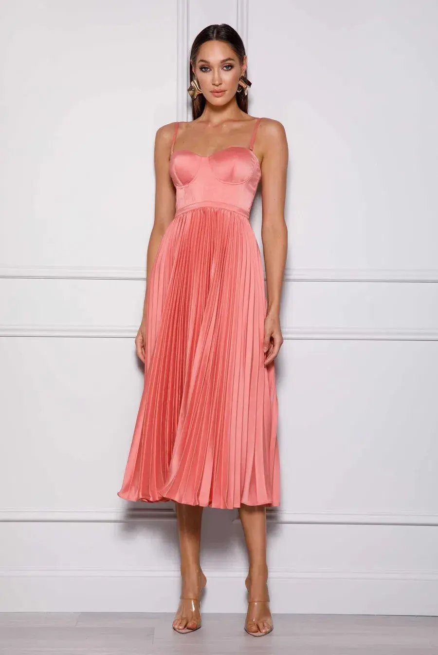 Elle Zeitoune Milan dress in watermelon Pink AU Size 16 photo 2