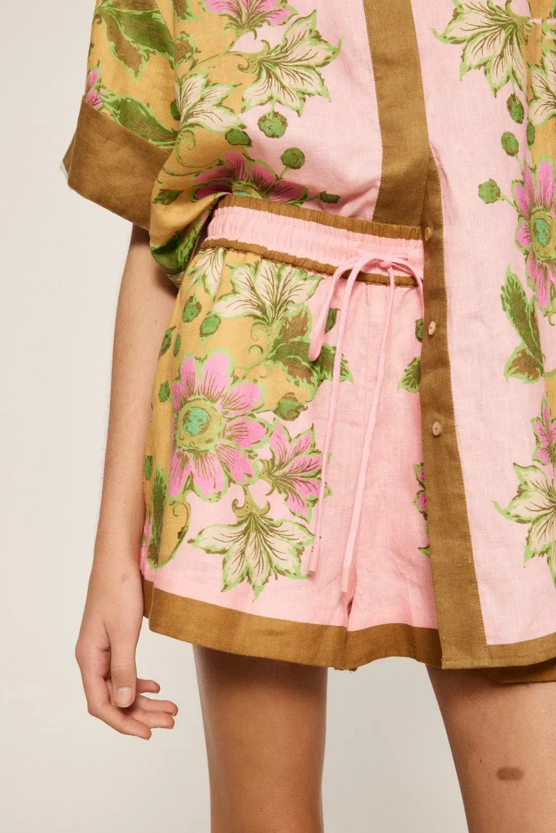 Alemais Winnie Shirt & Shorts Set Floral Size photo 4