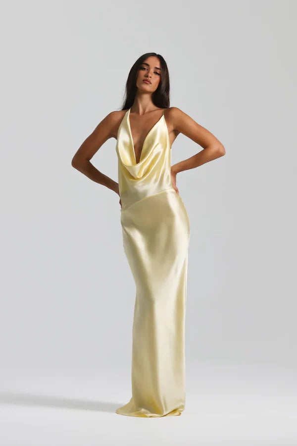 NATALIE ROLT GABI GOWN - LEMON photo 5