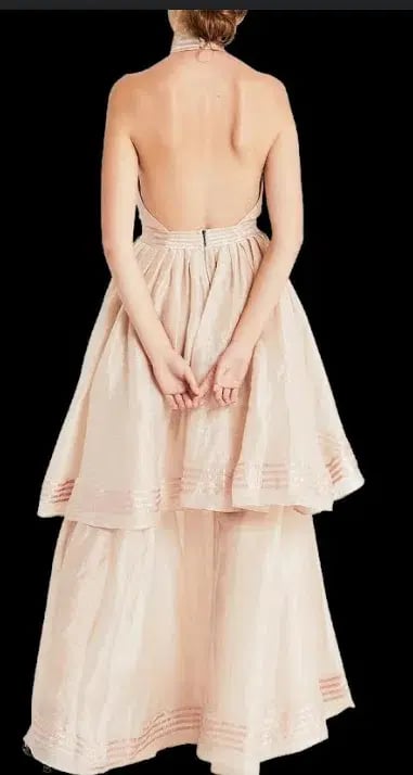 Aje Sienna Maxi Dress Blush Size 6 photo 3