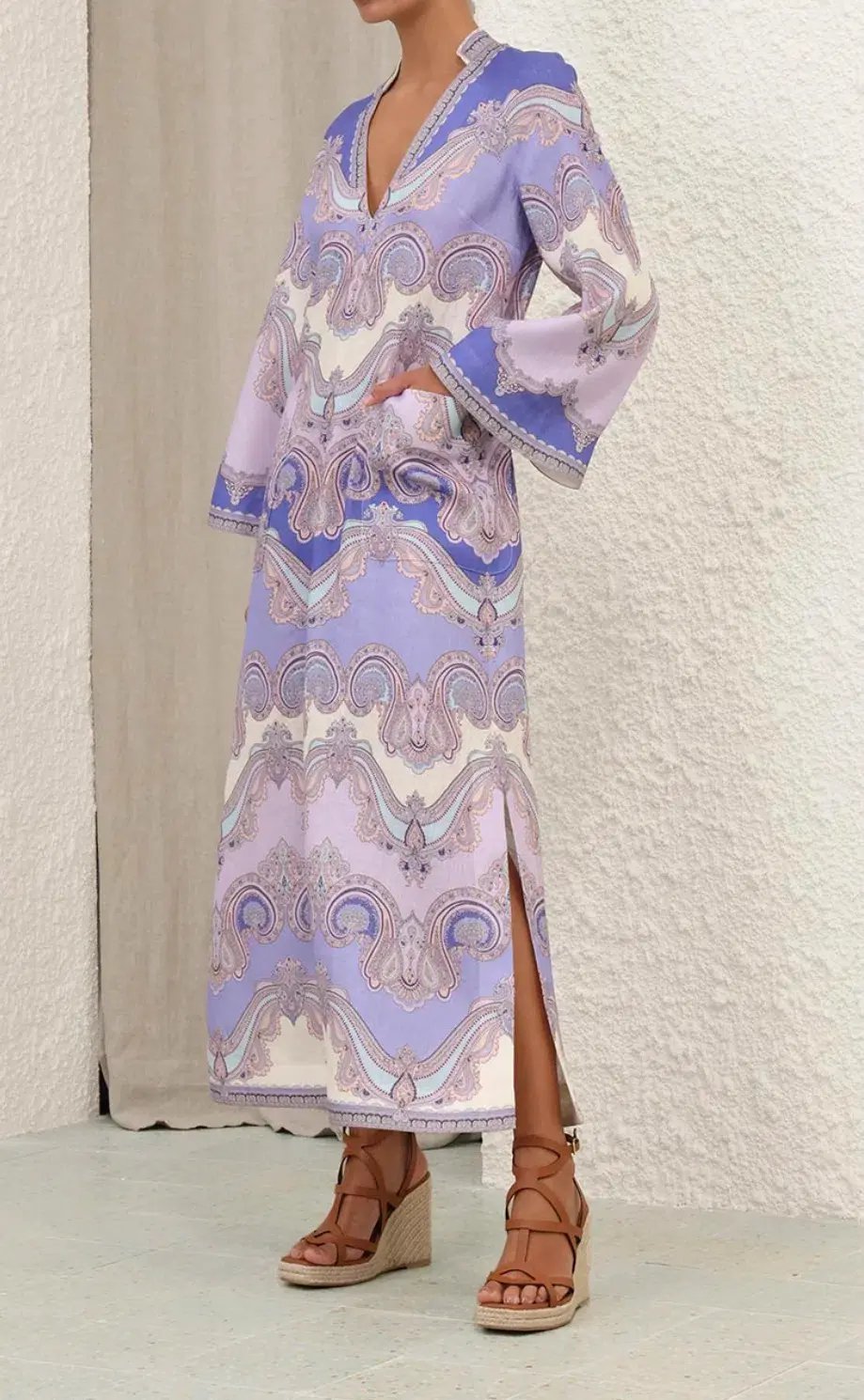 Zimmermann Maxine Midi Dress Purple Size 4 / AU 16 photo 7