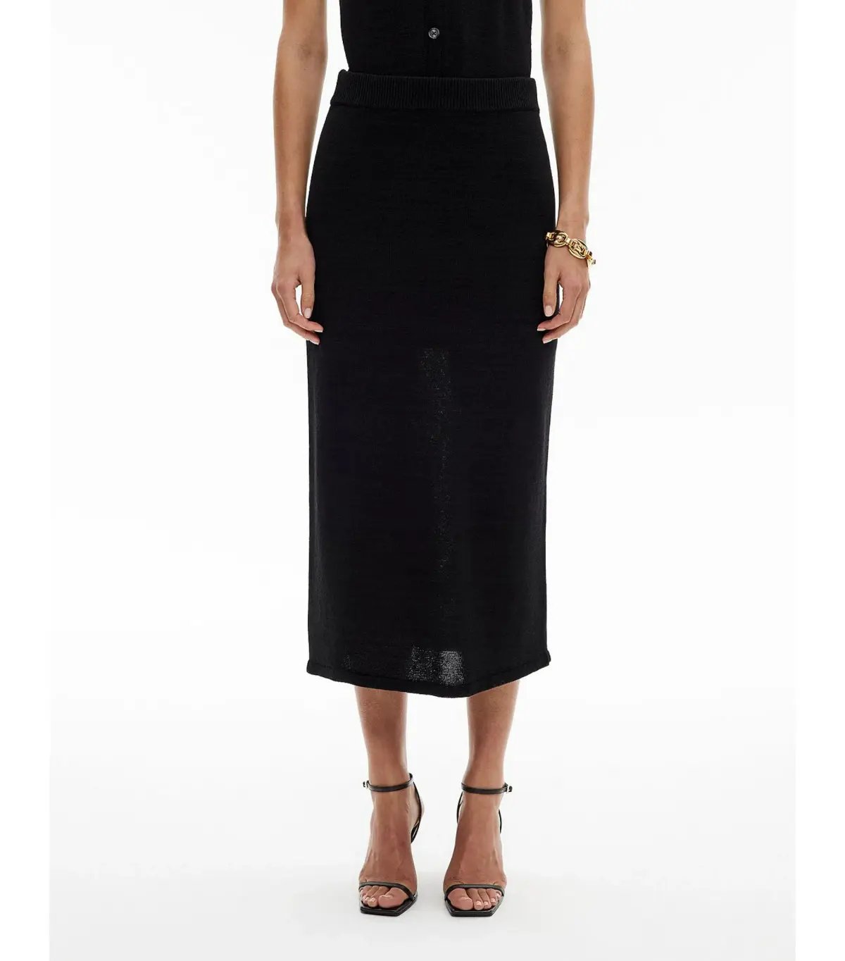 Witchery Knit Maxi Skirt Black Size photo 4