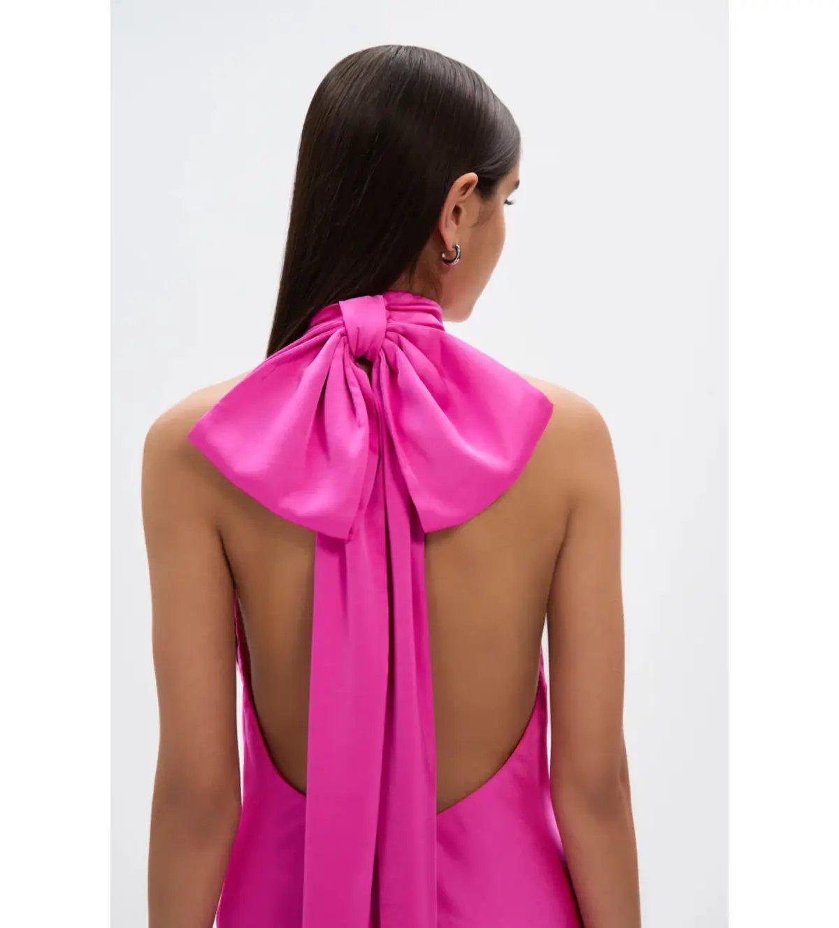MISHA Evianna Satin Gown Pink Size 10 photo 5