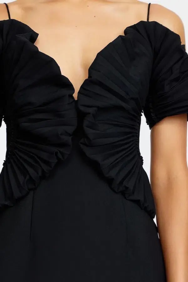 Acler Darnhill Midi Dress Black Size 12 photo 4