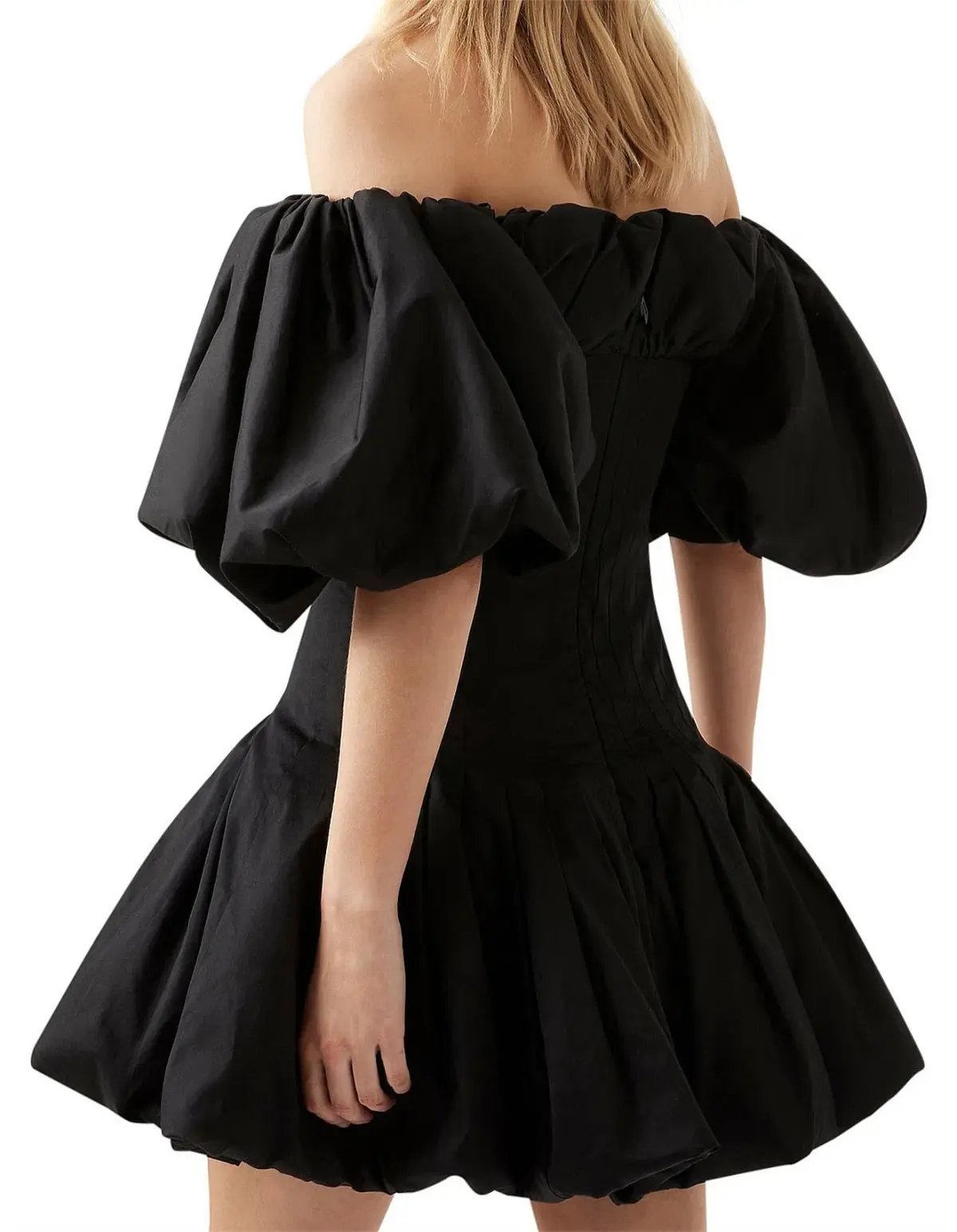 Aje Arles Off Shoulder Mini Dress Black Size AU 6 photo 3