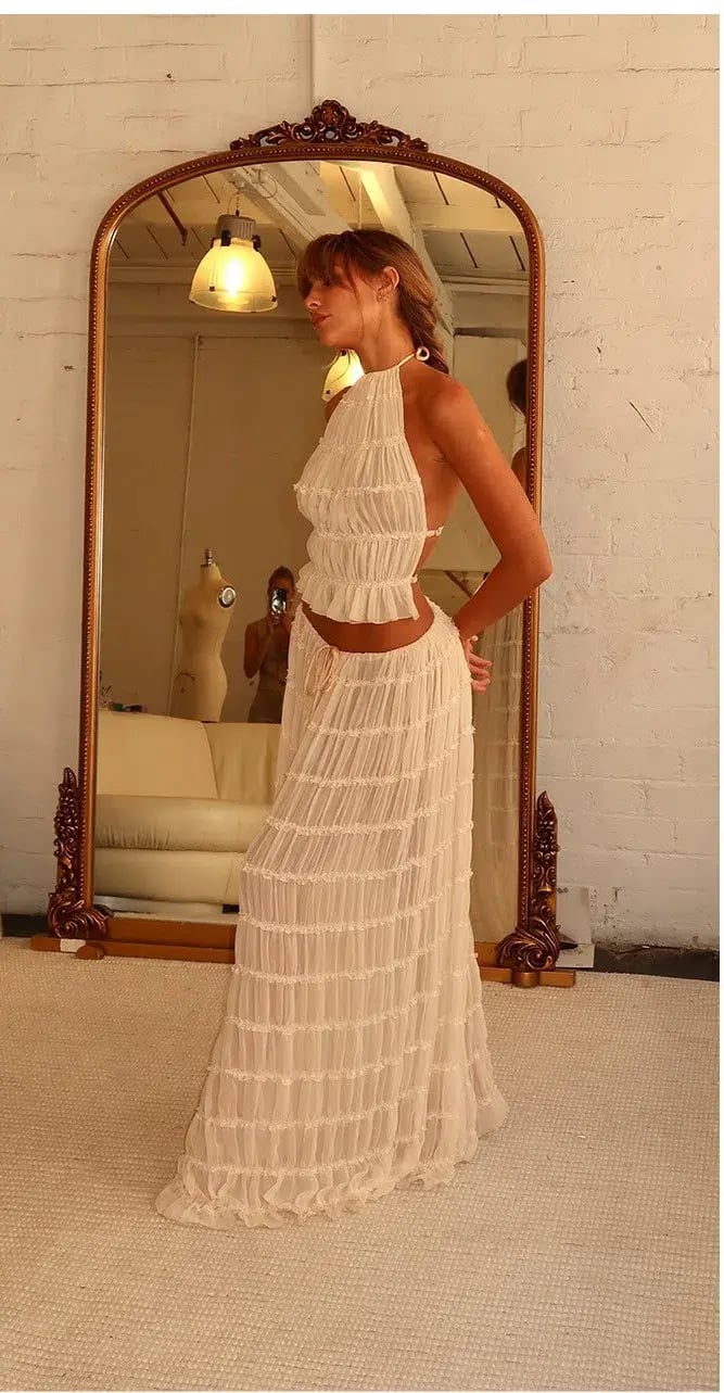 Arcina Ori Juliette Halter And Skirt Set In Size Small/Au 8 photo 3