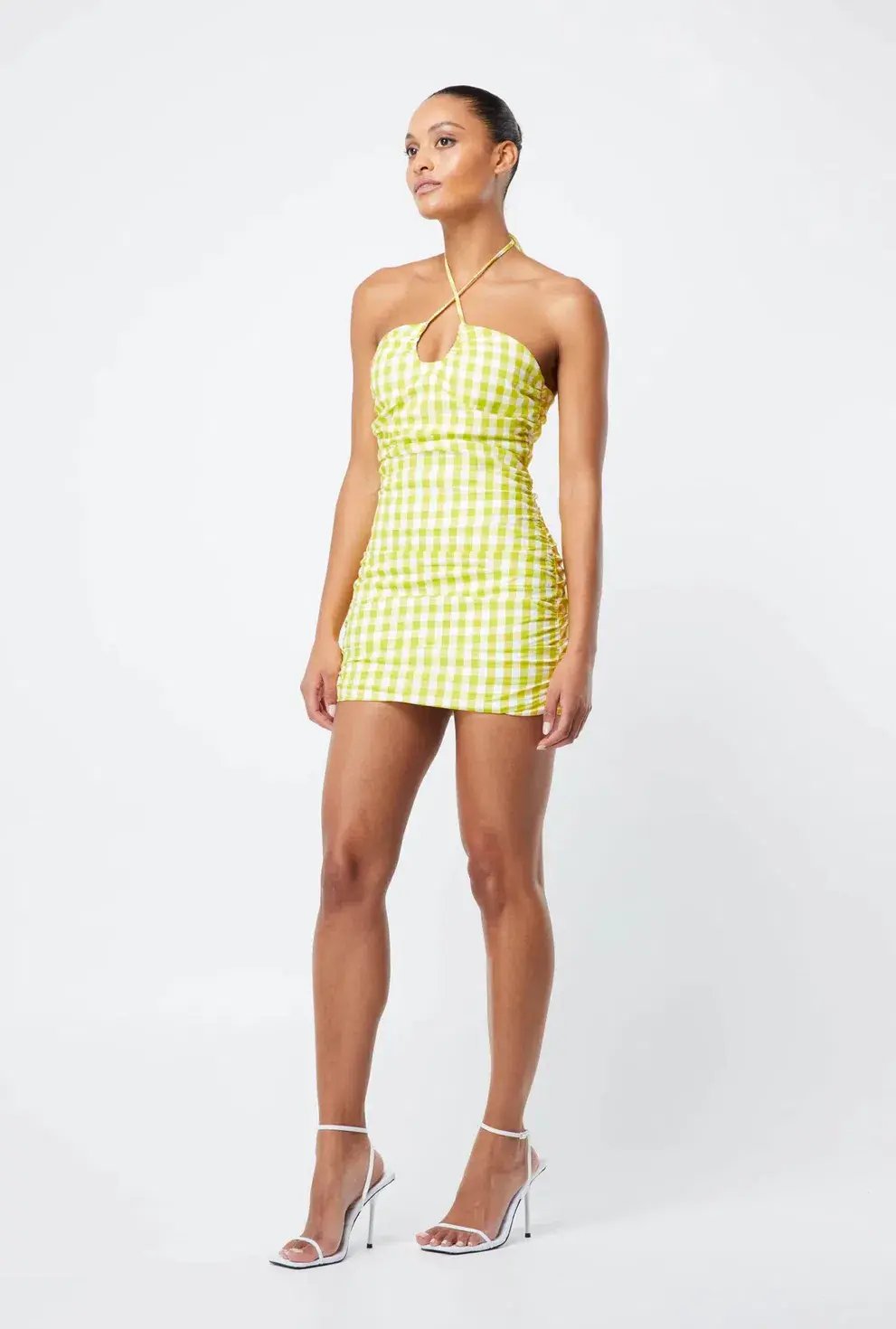 Mossman Check On It Dress Green Size 10 photo 5
