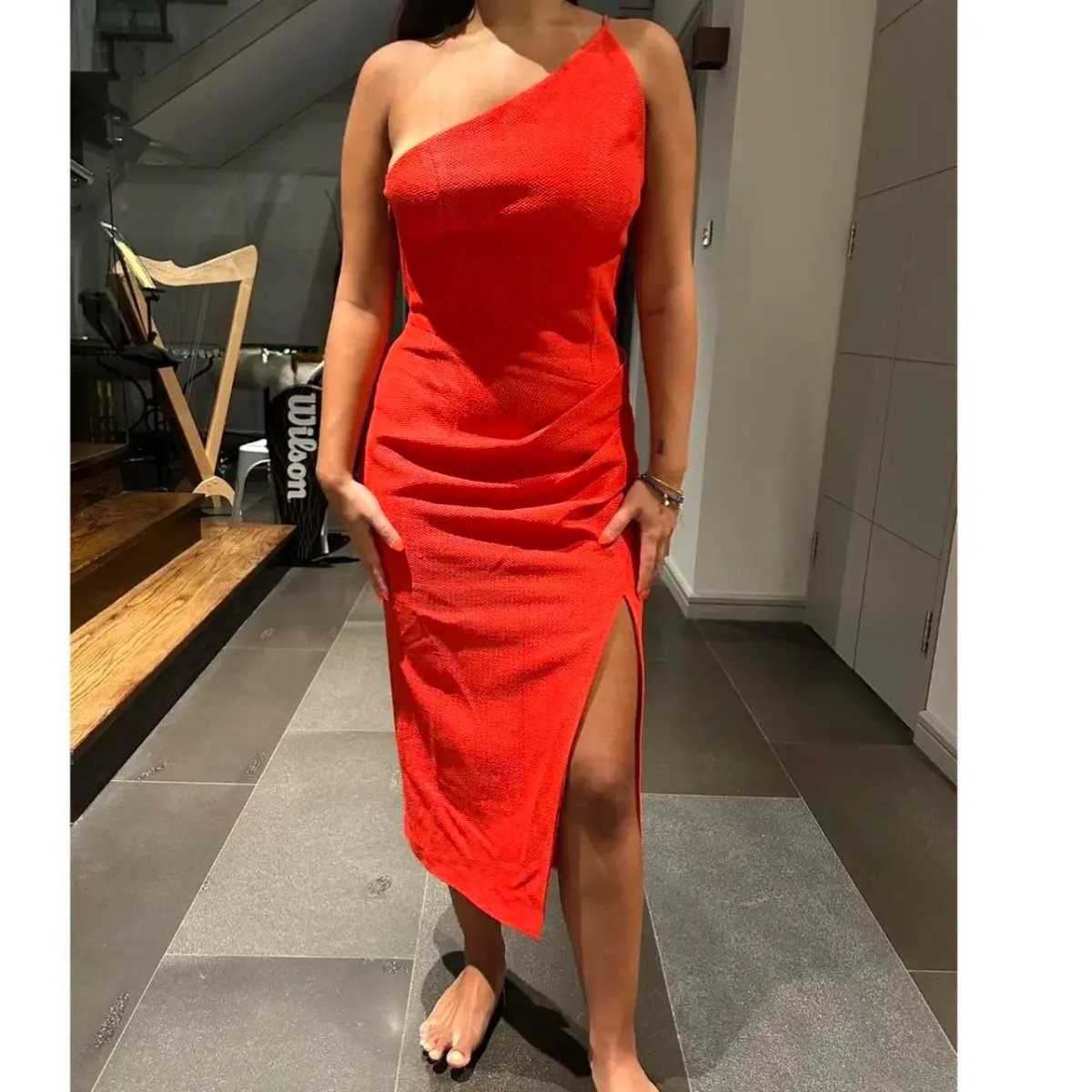 Manning Cartell Marvelous Creations Midi Dress Red Size M/AU 10 photo 2