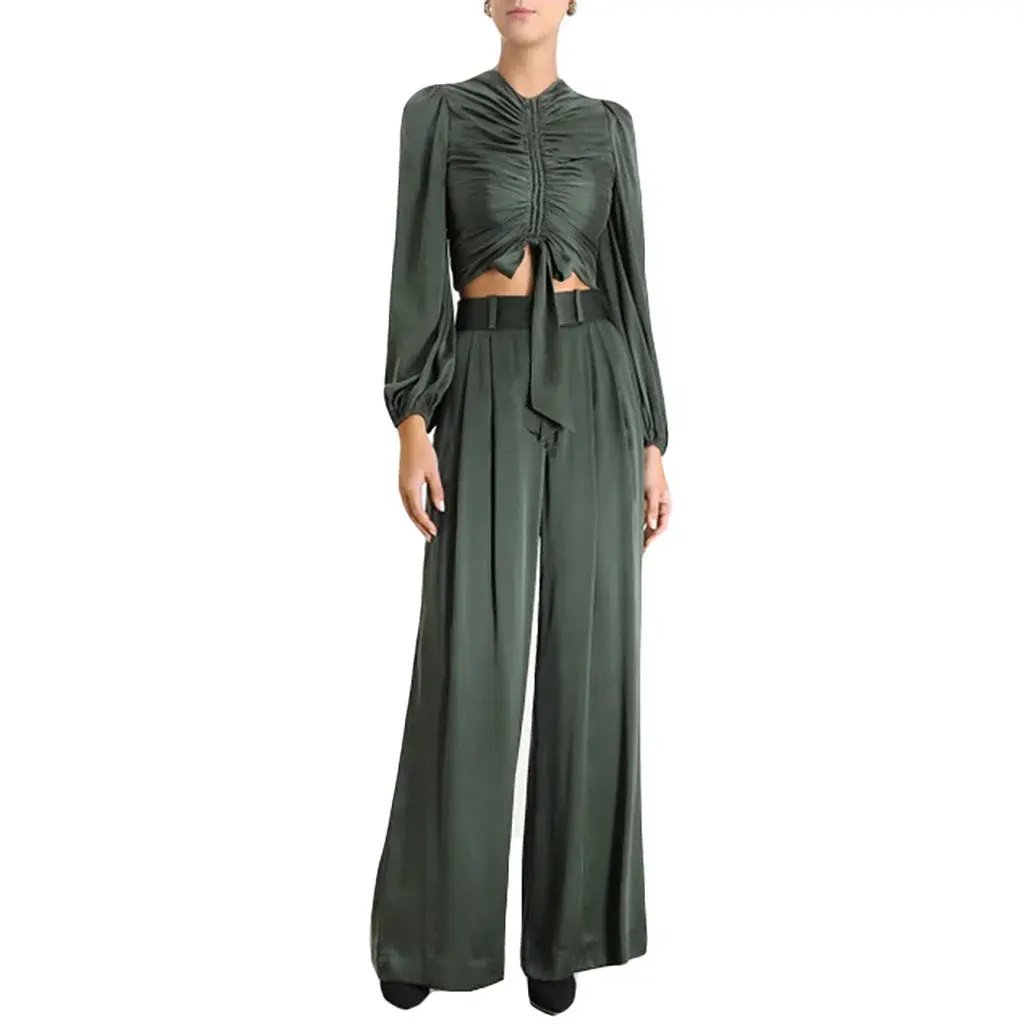 Zimmermann Espionage Silk Set Green Size 0/ AU 8 photo 3