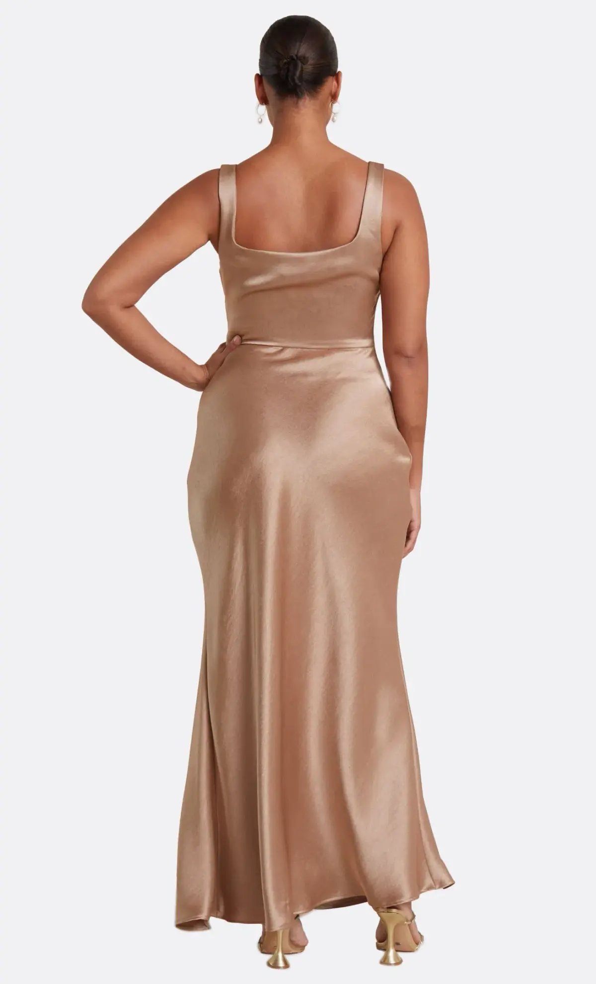 Bec & Bridge Dreamer Square Neck Dress Golden Size 8 photo 2