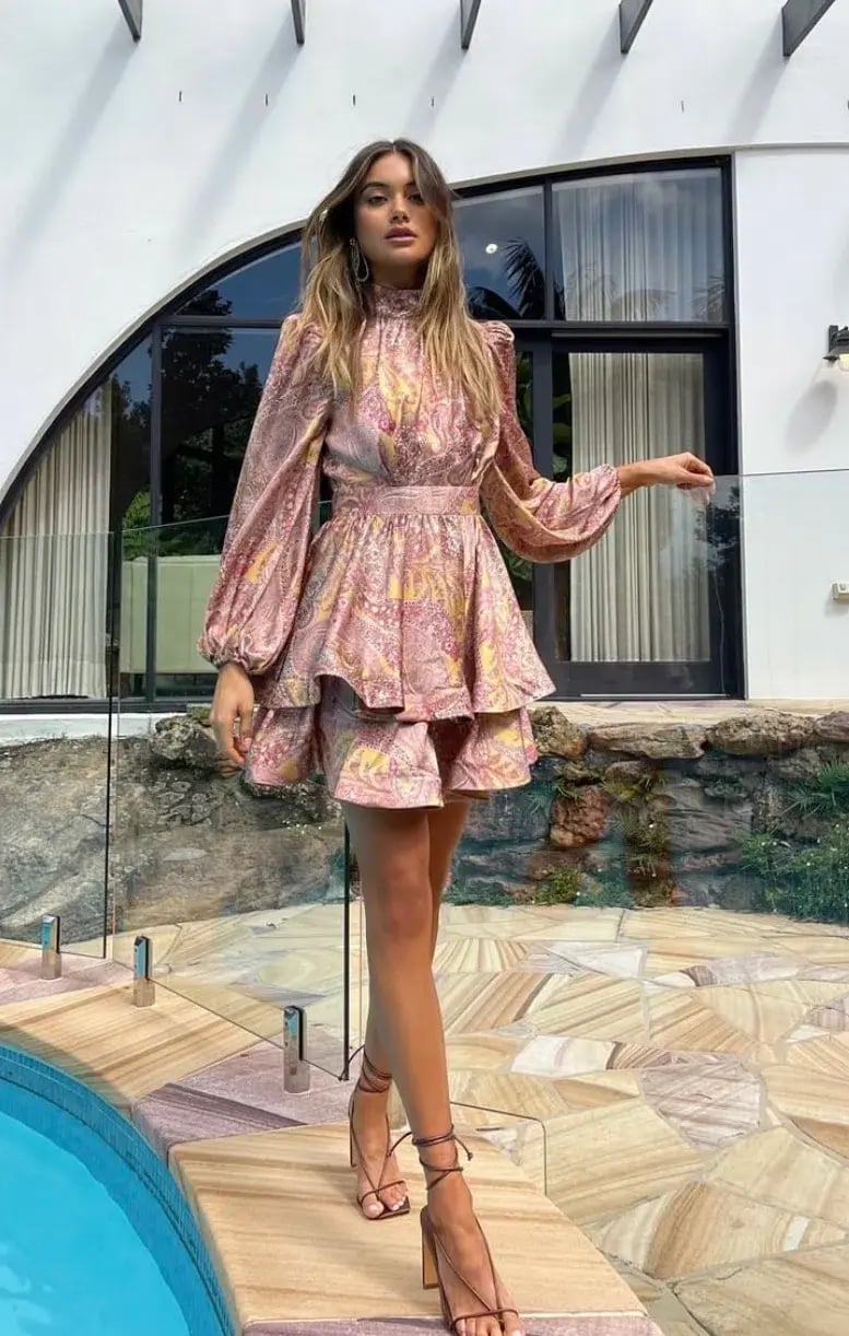 Sheike Cecelia Dress Print Size 10 photo 2