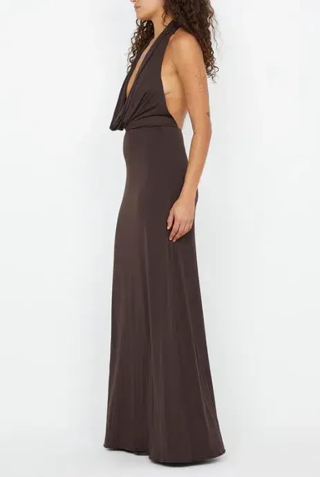 NESSIE COWL NECK MAXI DRESS SIZE 10 photo 4